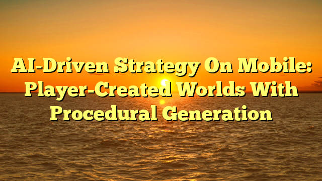 AI-Driven Strategy On Mobile: Player-Created Worlds With Procedural Generation