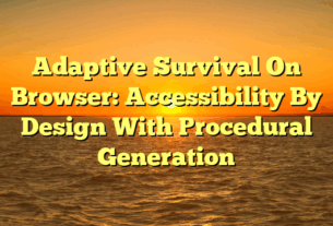Adaptive Survival On Browser: Accessibility By Design With Procedural Generation