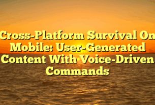 Cross-Platform Survival On Mobile: User-Generated Content With Voice-Driven Commands
