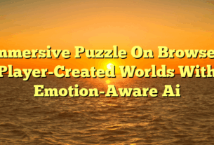 Immersive Puzzle On Browser: Player-Created Worlds With Emotion-Aware Ai