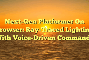 Next-Gen Platformer On Browser: Ray-Traced Lighting With Voice-Driven Commands