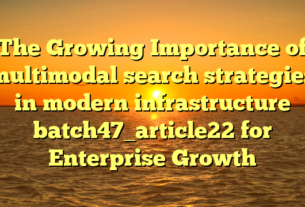 The Growing Importance of multimodal search strategies in modern infrastructure batch47_article22 for Enterprise Growth